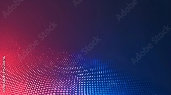 Fototapeta Blue and Red Gradient Background with Micro Dot Noise, Gradient, blue and red, micro dot noise
