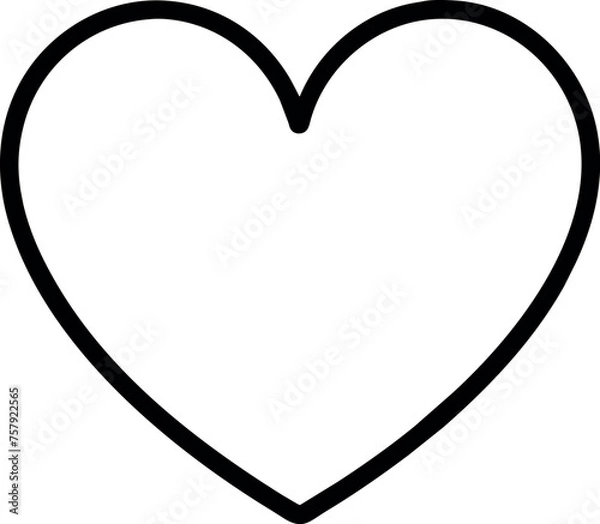 Obraz Heart outline icon 
