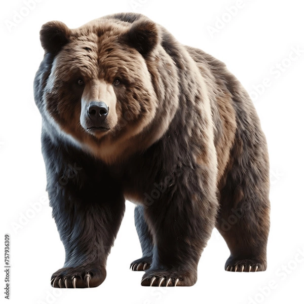 Fototapeta Magnificent Bear PNG: High-Quality Image of Majestic Wildlife Creature - Bear PNG, Bear Transparent Background - Bear PNG Image
