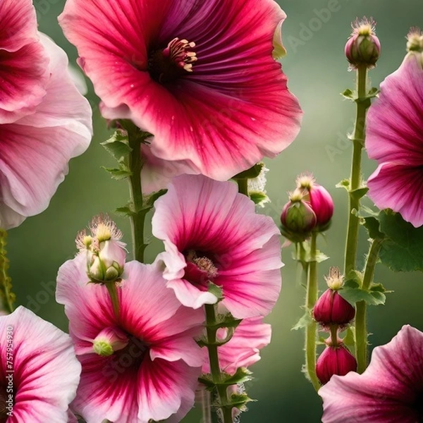 Obraz pink and white flower