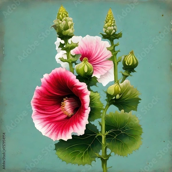 Obraz pink and yellow flower