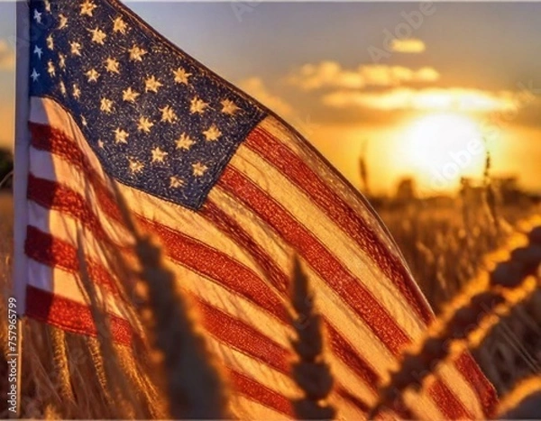 Fototapeta American Flag