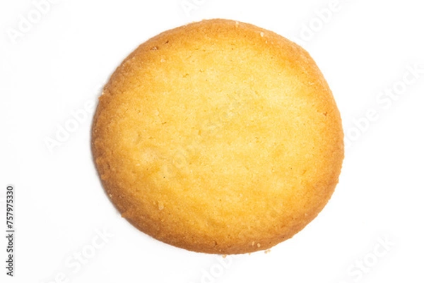 Fototapeta Danish butter cookies the country style cookie top view isolated on white background clipping path