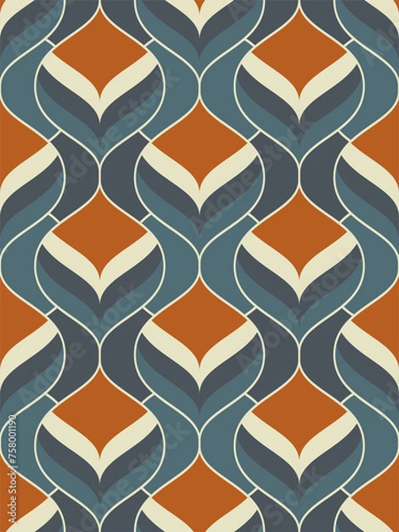 Fototapeta Retro pattern background