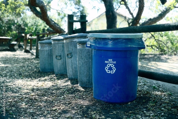 Fototapeta recycle bin