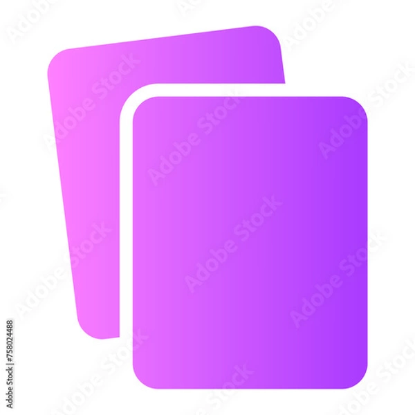 Fototapeta document gradient icon