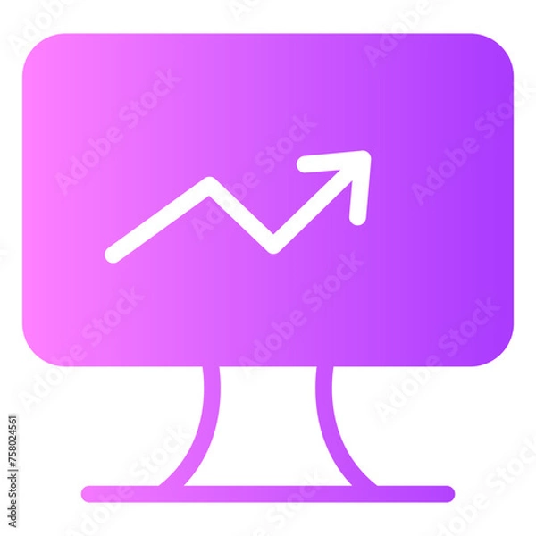Fototapeta analytics gradient icon