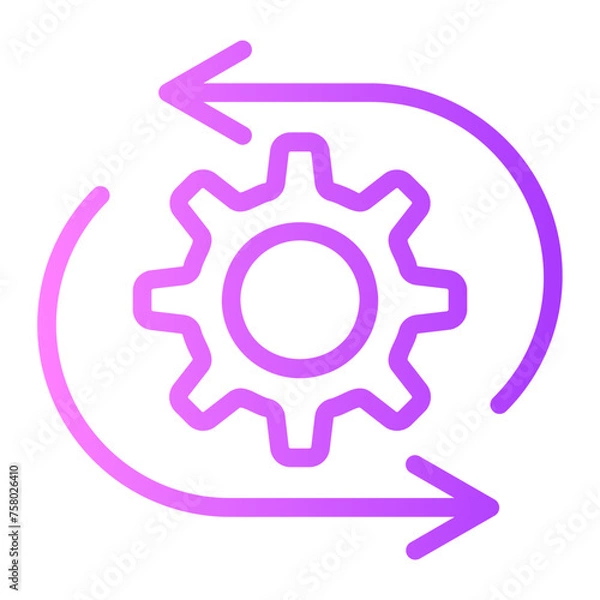 Fototapeta digital asset management gradient icon