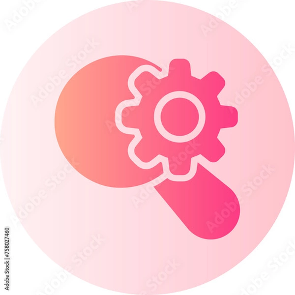 Fototapeta advanced search gradient icon