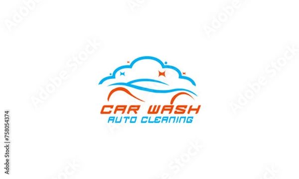 Fototapeta Dynamic emblem capturing the thrill of speed, with a racing car symbolizing adrenaline-fueled excitement.