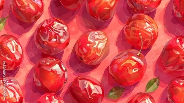 Fototapeta  Organic Medjool Dates seamless background banner