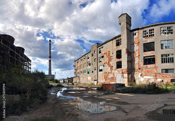 Obraz factory ruins
