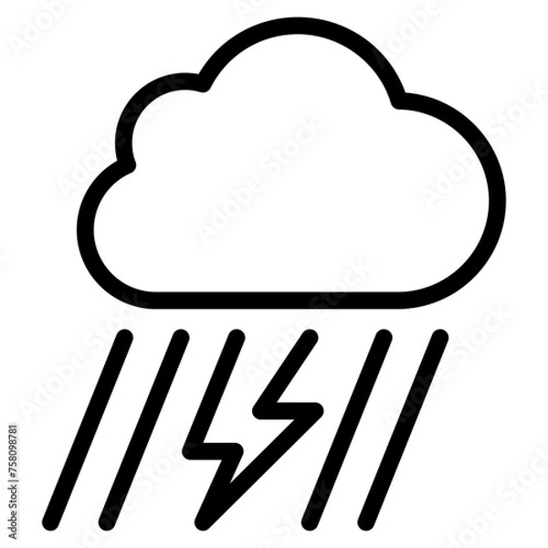 Obraz thunderstorm icon