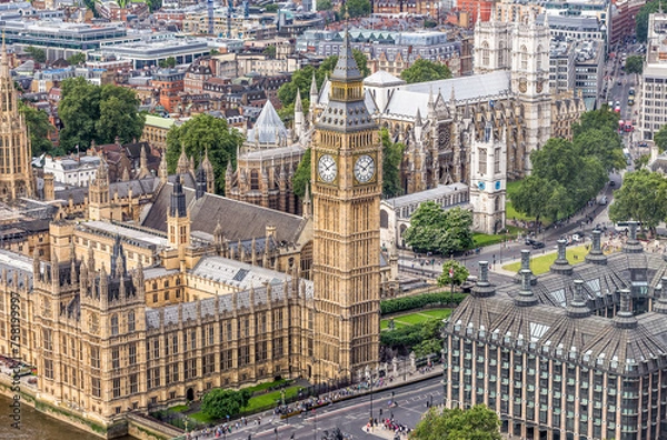 Obraz Big Ben in London from above