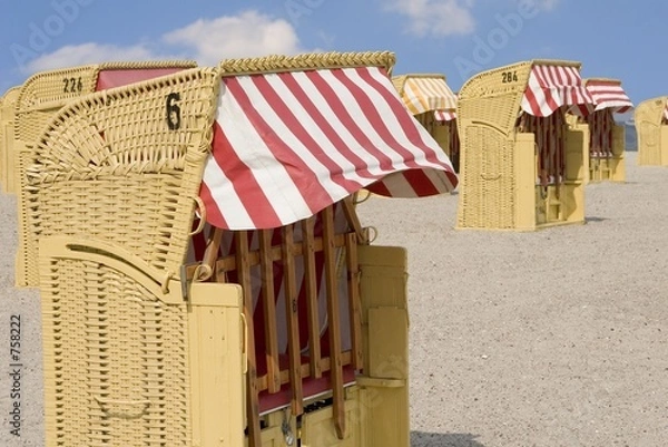 Obraz strandkoerbe 2