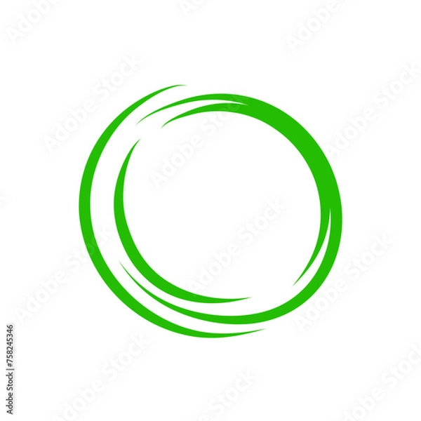 Obraz green circle vortex