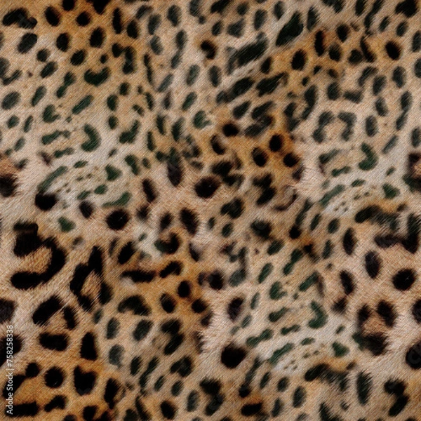 Obraz leopard skin design texture seamless pattern