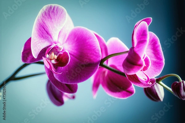 Obraz orchid on black background