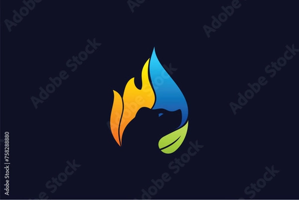 Obraz Bear Hvac Logo