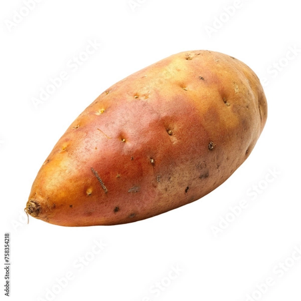 Obraz Sweet potato isolated on Transparent background.