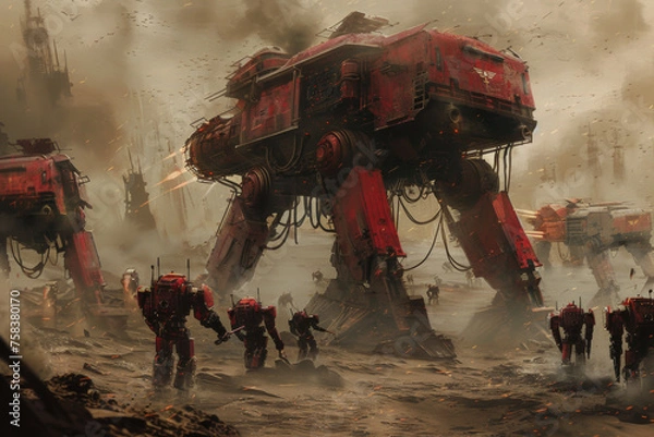 Obraz Steel Titans Clash