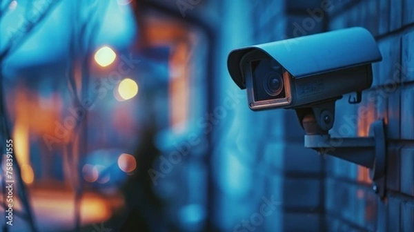 Fototapeta surveillance camera, security system