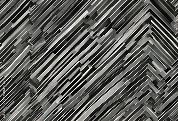 Obraz Pattern stripe seamless gray and white colors. Diagonal landscape pattern stripe abstract background vector. stock illustration
