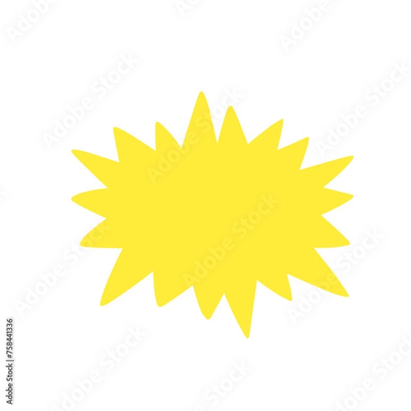 Obraz Bursting speech star illustration