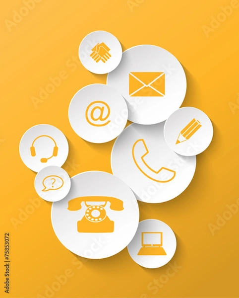 Obraz contact icons