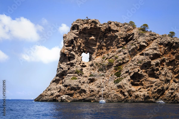 Fototapeta Sa Foradada, in the coast of Majorca