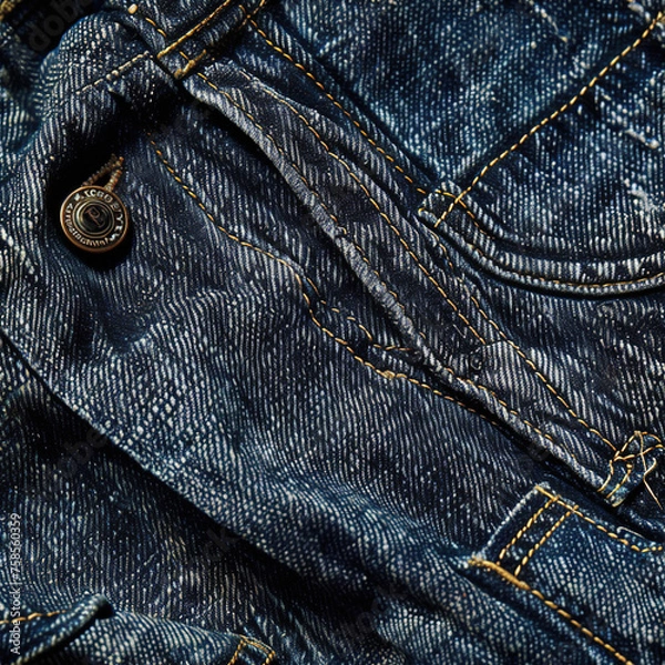 Fototapeta Denim Wash Seamless Patterns