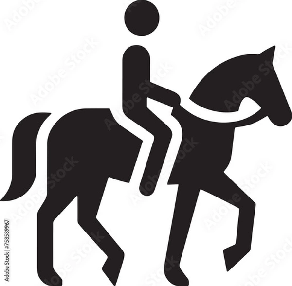 Obraz Equestrian Silhouette