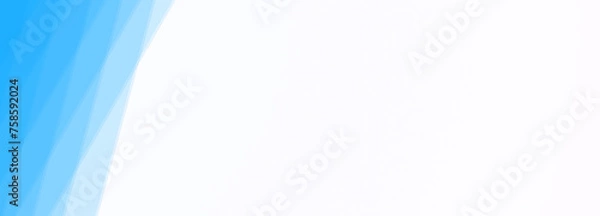 Fototapeta Abstract geometrical white digital web horizontal banner design template blank with place for text . Square cyan blue transparent stripes lines shapes