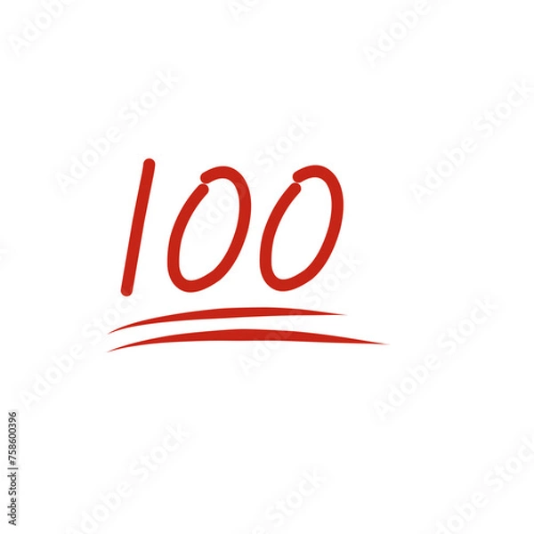 Fototapeta Hundred Point Icon 