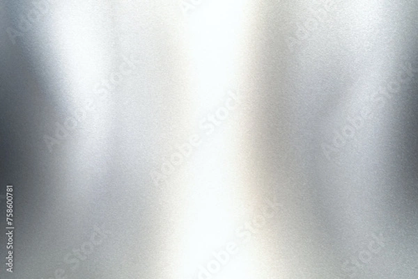 Obraz Silver metallic wall with scratched surface, abstract texture background