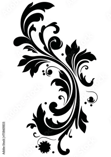 Fototapeta Art Nouveau Corners and Frames Graphic Accents, vector illustration, vintage elements	
