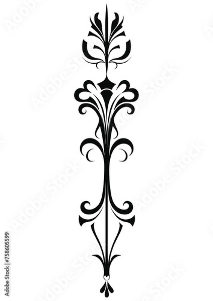 Fototapeta Art Nouveau Corners and Frames Graphic Accents, vector illustration, vintage elements	
