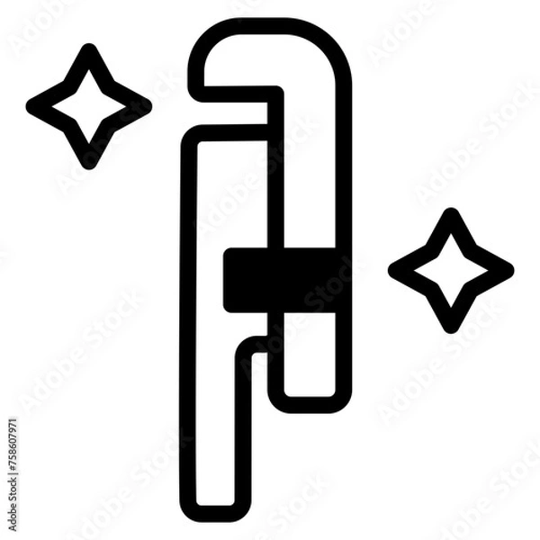 Obraz plumber dualtone icon