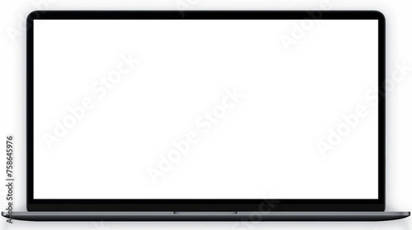 Fototapeta laptop mock-up, display, cut-out