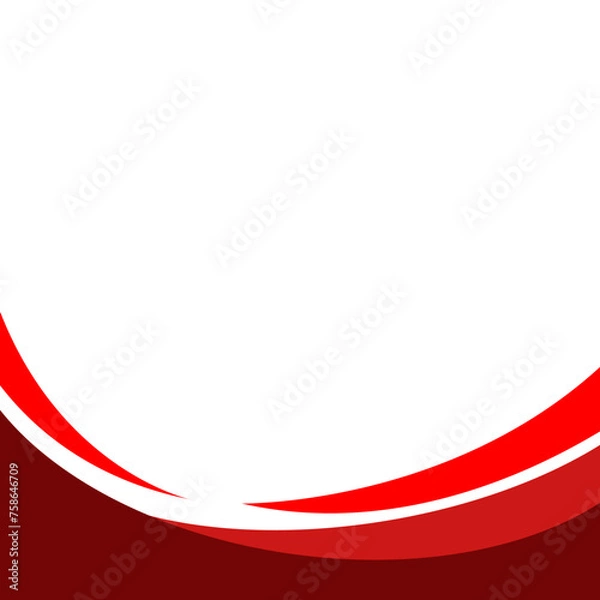 Obraz Red Business Curve Footer