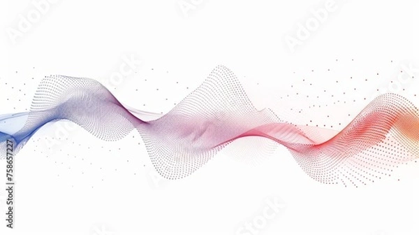 Fototapeta Animated Black and White Lines Forming Geometric Shapes on White Background