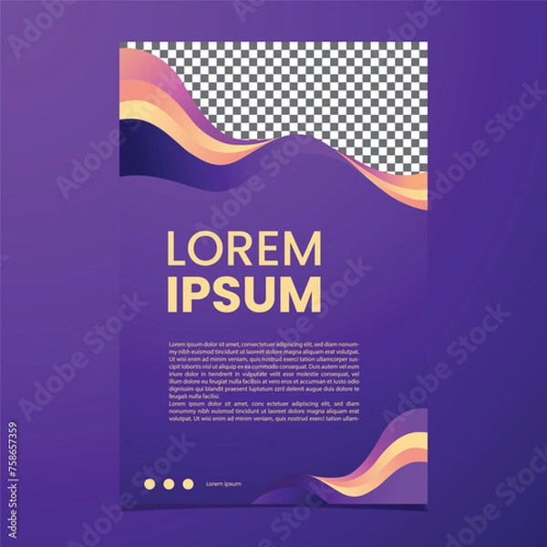 Obraz BROCHURE BACKGROUND ABSTRACT VECTOR TEMPLATE