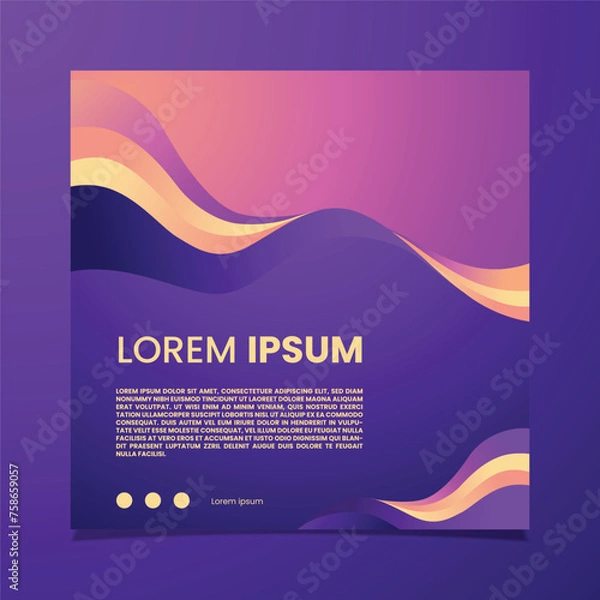 Obraz SOCIAL MEDIA BACKGROUND ABSTRACT VECTOR