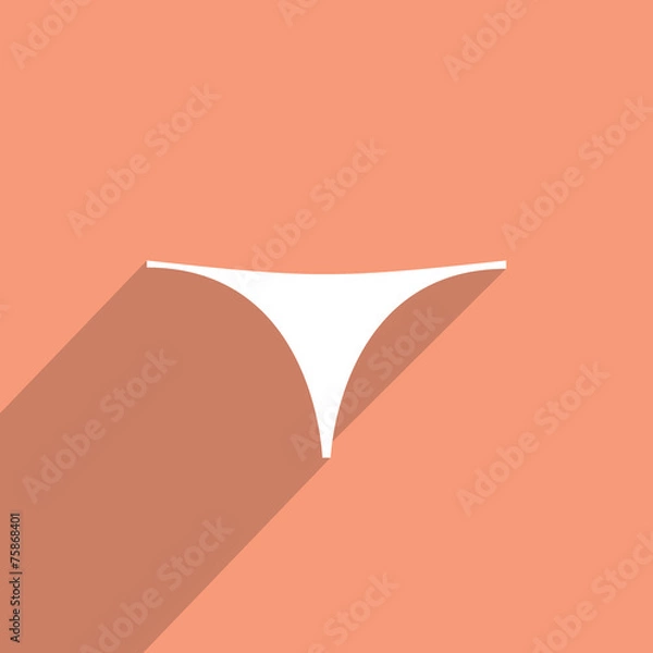 Fototapeta strings flat icon illustration.