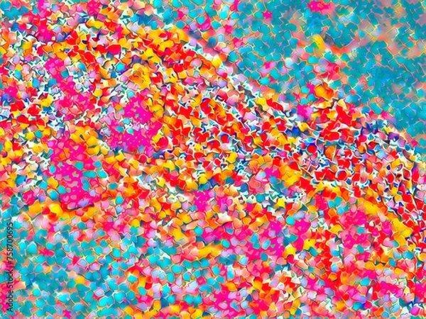 Fototapeta abstract illustration of bright colors