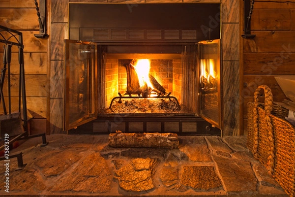 Obraz Ciepły kominek