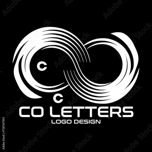 Obraz CO Letters Vector Logo Design