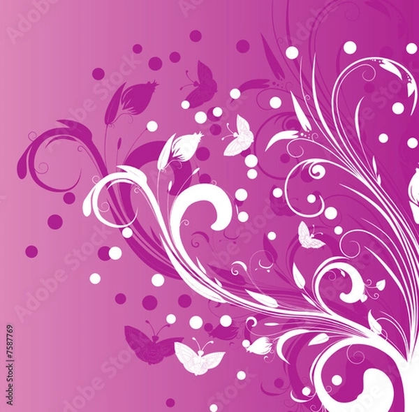 Obraz floral background