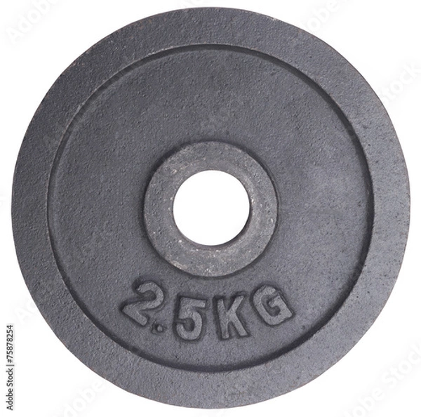 Obraz 2.5 kg weight isolated on a white background