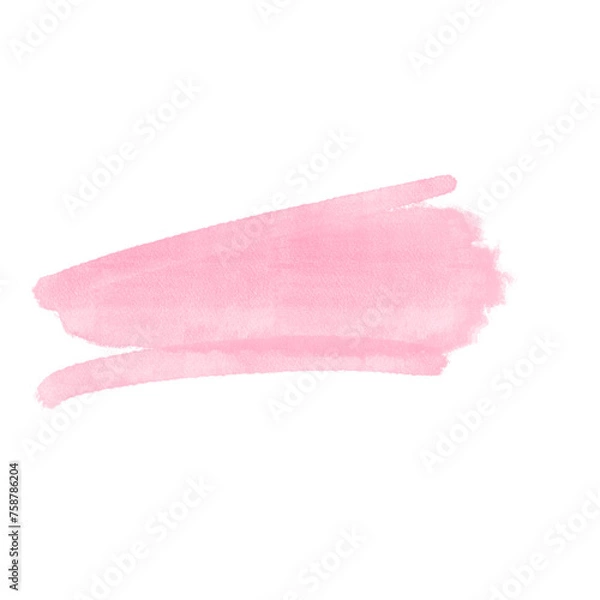 Fototapeta Watercolor brush strokes shape